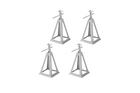 Set van vier uitschuifbare steunen ProPlus 360803 stabilisator voor aanhangers 3600kg 430mm