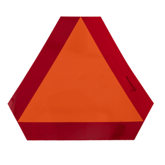 HERMON reflecterende sticker, waarschuwingsdriehoek voor langzaam rijdend verkeer, 300x120mm
