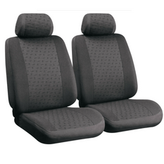 Set autostoelhoezen LAMPA Glamur antraciet, voor de voorstoelen