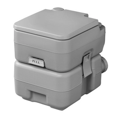 ProPlus 370415V01CR Draagbaar campingtoilet Grijs 10L/20L