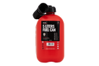 5L HERMON plastic jerrycan met trechter, rood