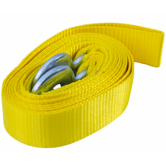 UNITRAILER sleepkabel met haken sleepband 4,5 m/50 mm/5 ton geel
