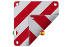 ProPlus 361234V01 waarschuwingsbord voor achterzijde, dubbelzijdig, 50x50 cm