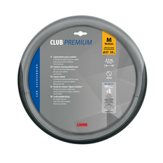 LAMPA CLUB stuurwielhoes 37-39 cm grijs-zwart