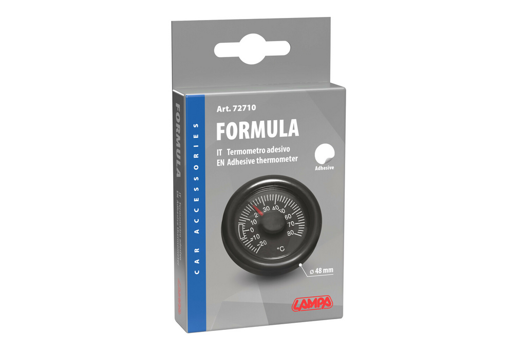 Interne analoge thermometer LAMPA 72710 zelfklevend diameter 48 mm