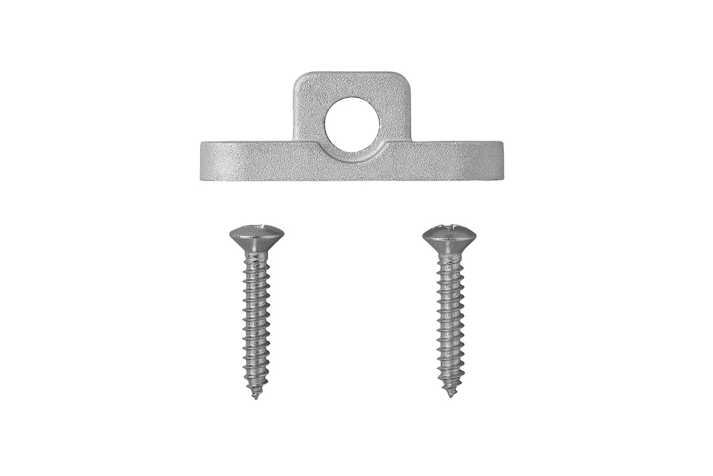 Set van drie horizontale metalen oogjes voor de ProPlus-luifel, bevestigingsbeugels voor het luifelframe.
