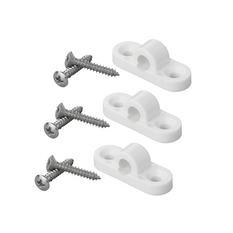 Set van drie horizontale plastic oogjes voor de ProPlus-luifel, bevestigingsbeugels voor het luifelframe.