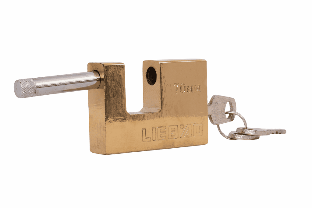 Messing hangslot 70 mm HERMON, diameter oog 10 mm