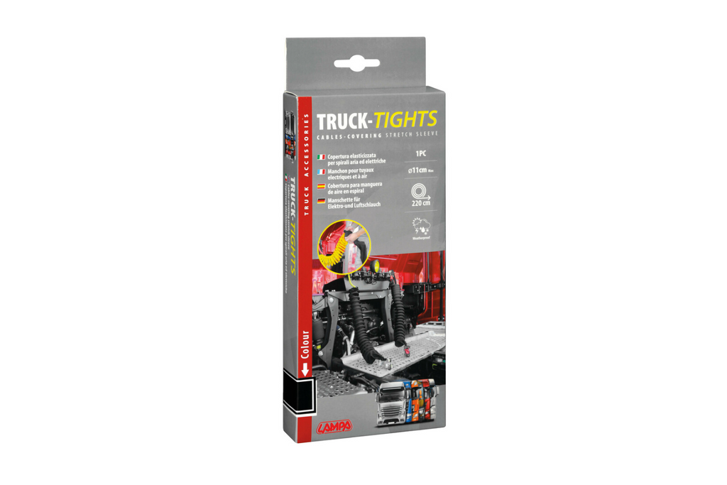 LAMPA Truck-Tights spiraalkabelhoes 97173 flexibele huls zwart 220 cm diameter 11 cm