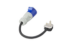 Adapter met CEE-stekker en UK-stopcontact, UK ProPlus 373522DE-kabel, 40 cm, 16A, 230V