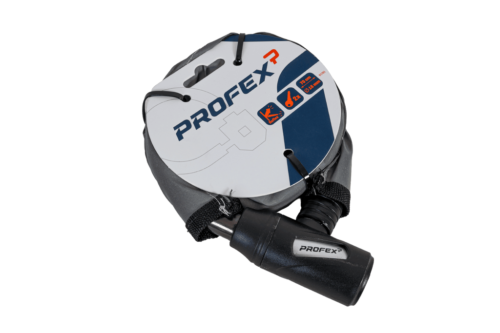 PROFEX Reflex stalen fietsslot, 70 cm lang 