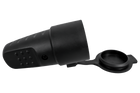 MANTES 3P vrouwelijke contactdoos, rubber, met klep, 16A, 250V