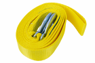 UNITRAILER sleepkabel met haken sleepband 4,5 m/50 mm/3 ton geel