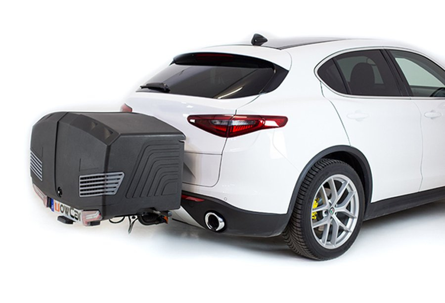 Towbox V3 Camper lang zwart - bagagebox voor op de trekhaak