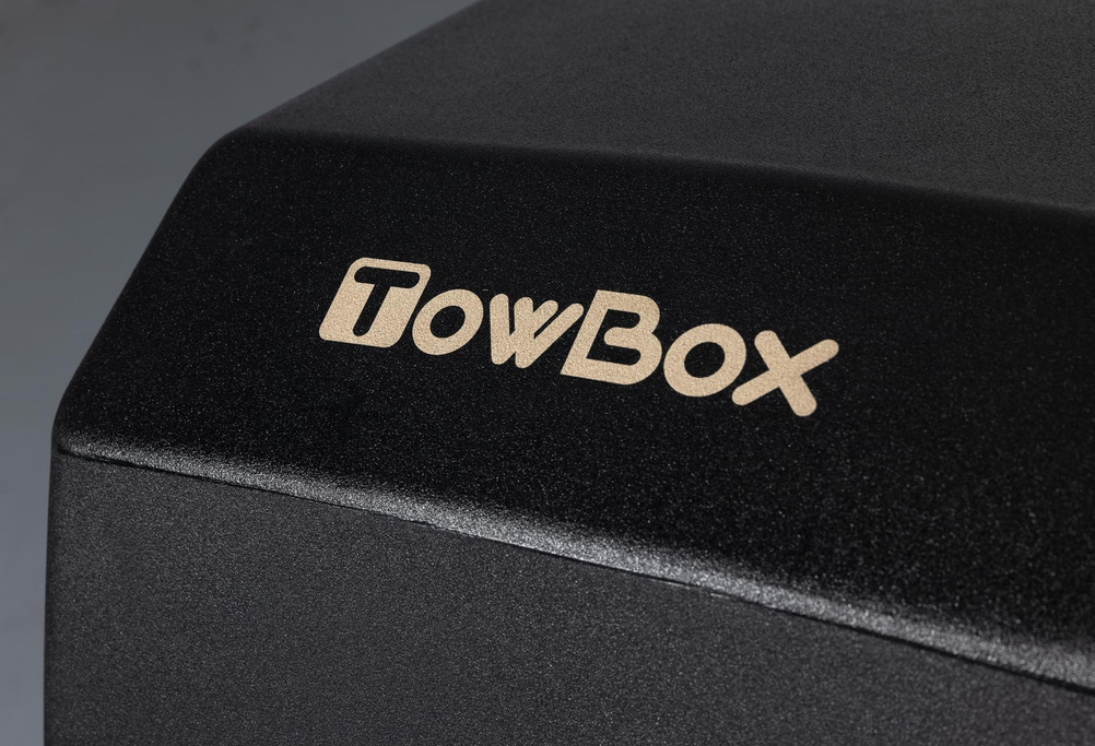 Towbox V3 zwart LED Edition - bagagebox voor op de trekhaak