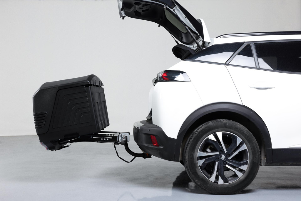 Towbox V3 zwarte LED-editie - bagagebox voor montage op de trekhaak