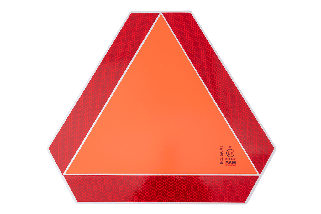 HERMON reflecterend bord, waarschuwingsdriehoek voor langzaam rijdend verkeer, 360x415mm