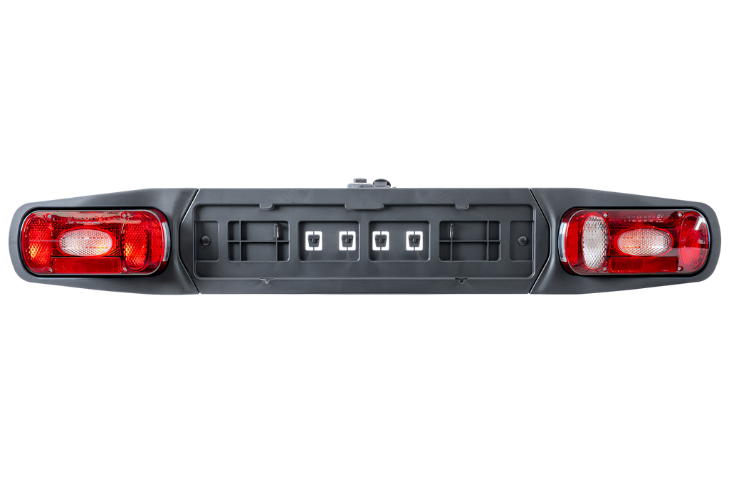 Platform met trekhaakbox + adapter voor het vervoeren van 3 fietsen Inter Pack Re-Cargo