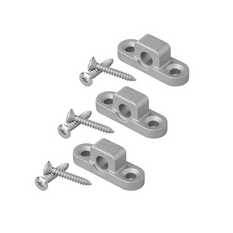 Set van drie horizontale metalen oogjes voor de ProPlus-luifel, bevestigingsbeugels voor het luifelframe.