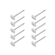 Set van tien ProPlus grondzeilharingen 361736V01 metalen kampeermatharingen 10 cm