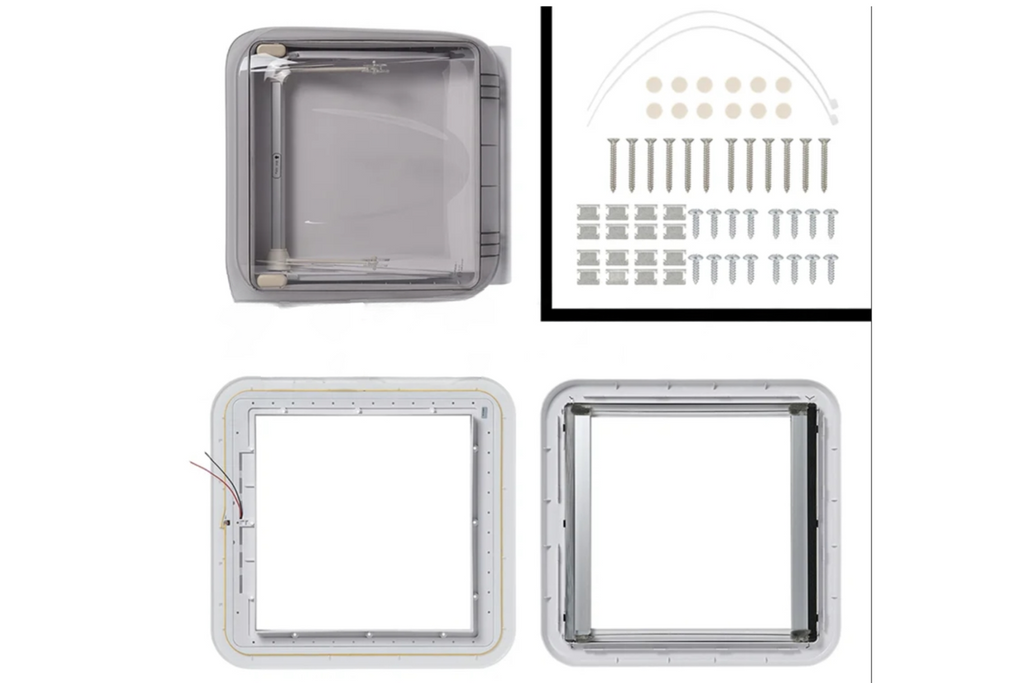 ProPlus 610905V01 camperdakraam met LED-verlichting 400x400mm