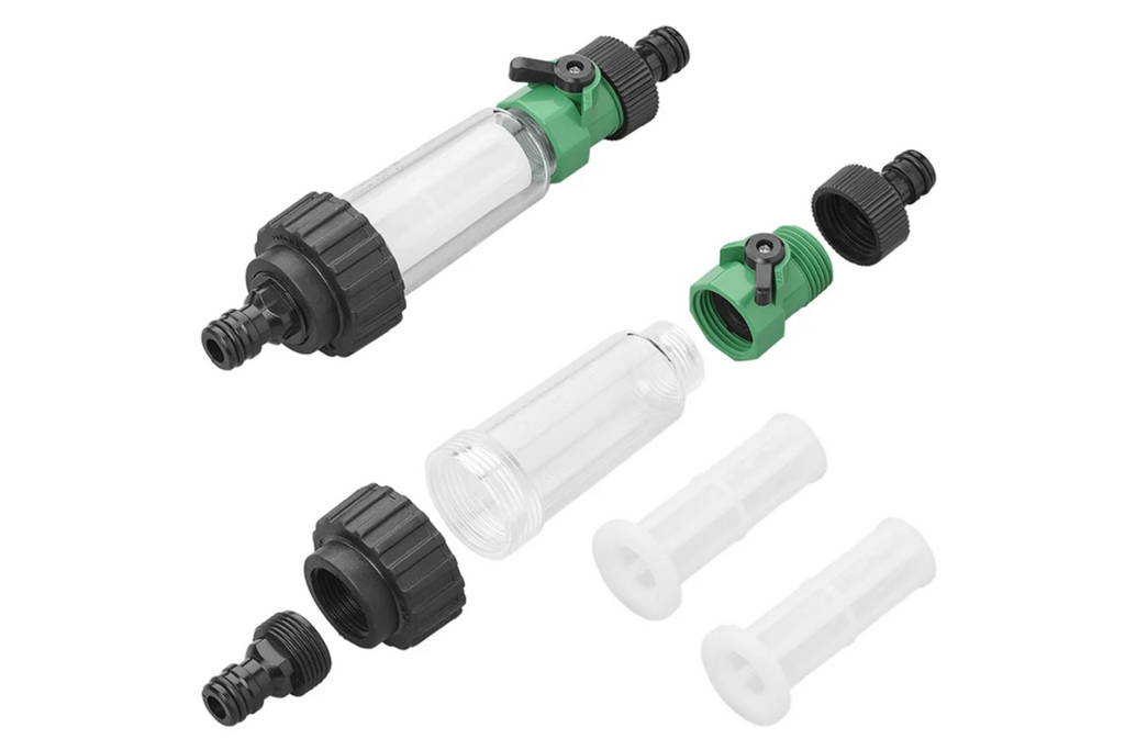 ProPlus 150770 kraan-/slangwaterfilter met universele aansluiting en extra filter.