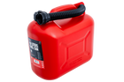 10L HERMON plastic jerrycan met trechter, rood