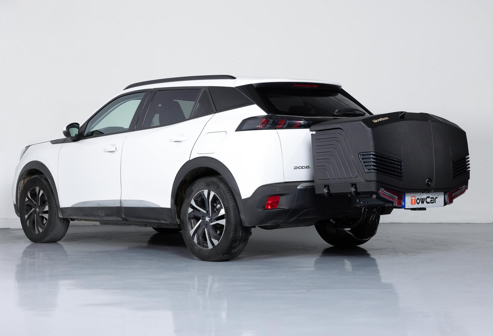 Towbox V3 zwarte LED-editie - bagagebox voor montage op de trekhaak