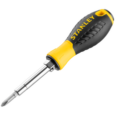 STANLEY 6-weg schroevendraaier 3 bits / 6 tips
