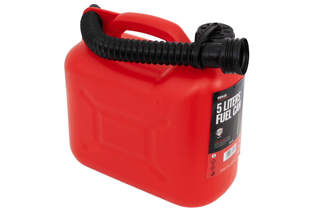 5L HERMON plastic jerrycan met trechter, rood