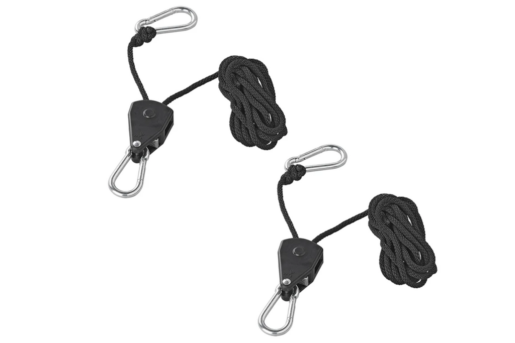 Set van twee ProPlus 320054 staalkabellieren, staalkabeltakel met ratel, 2,5 m, 68 kg