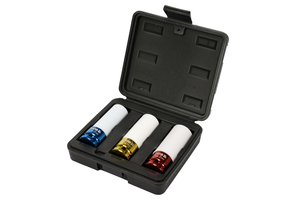 Slagsleuteldoppen voor aluminium velgen YATO YT-1056 17-21mm 3 stuks.