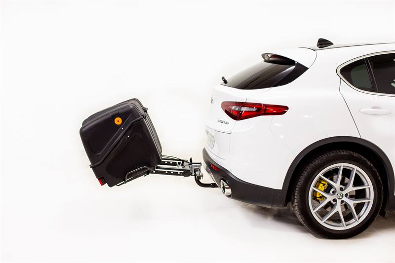 Towbox V1 Black Edition - bagagebox voor montage op de trekhaak