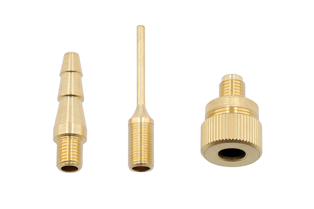 YATO YT-23780 pneumatische set voor het oppompen van banden, ballen en matrassen, 6-delig