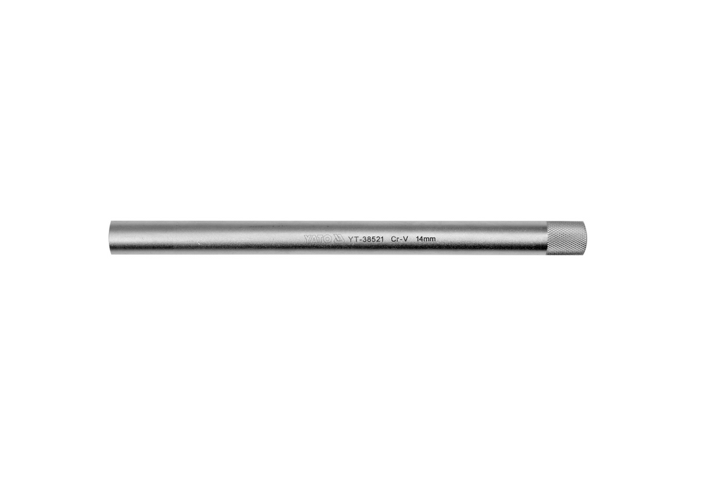 Bougiesleutel 14 mm YATO YT-38521 extra lang 250 mm 3/8″