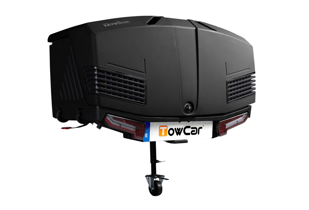 Towbox V3 Camper lang zwart - bagagebox voor op de trekhaak