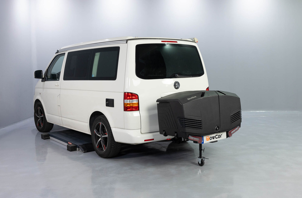 Towbox V3 Camper lang zwart - bagagebox voor op de trekhaak