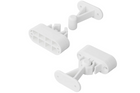 Caravan-/camperdeurvergrendeling ProPlus 362622V02 witte veerbelaste handgreep voor het vasthouden van de deur