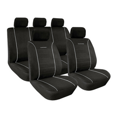 Set LAMPA Elegance autostoelhoezen, grijs, voor de voor- en achterstoelen