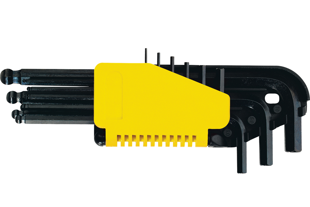STANLEY inbussleutels, kogelkop zeskantsleutels 1,5-10 mm, 9 stuks.
