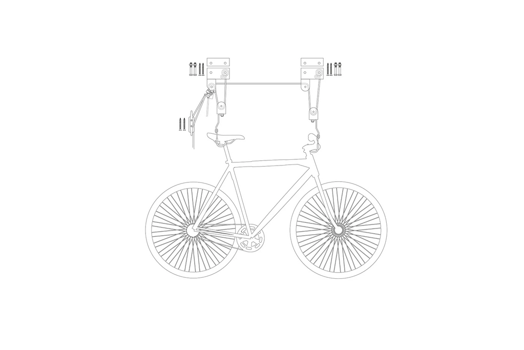 ProPlus 730915V01 plafondhanger voor fiets, kajak en ladder, 57 kg