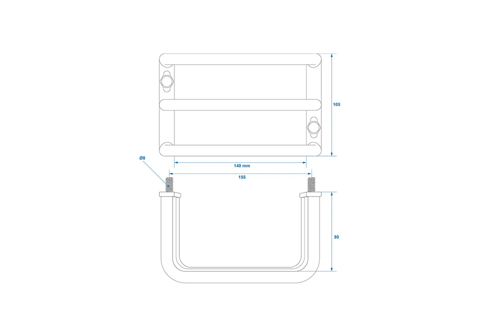 ProPlus beschermrooster voor achterlicht van aanhanger, achterlichtafdekking 140x105x80mm