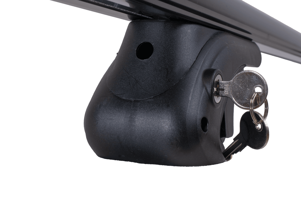 Eco Alubase 120 dakdrager - universele aluminium drager voor open dakrails (zwart)