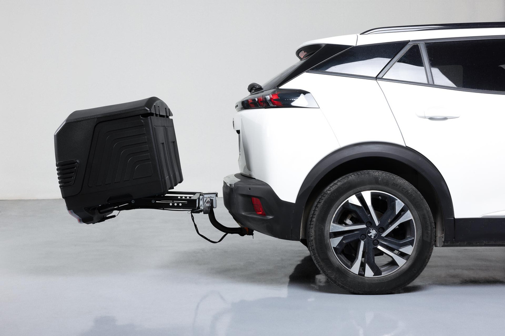 Towbox V3 zwarte LED-editie - bagagebox voor montage op de trekhaak