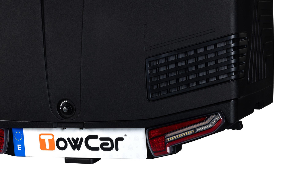 Towbox V3 zwart LED Edition - bagagebox voor op de trekhaak