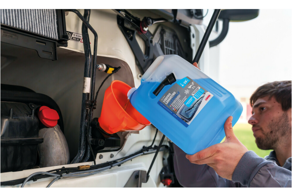 LAMPA brandstofolietrechter van kunststof, 160 mm