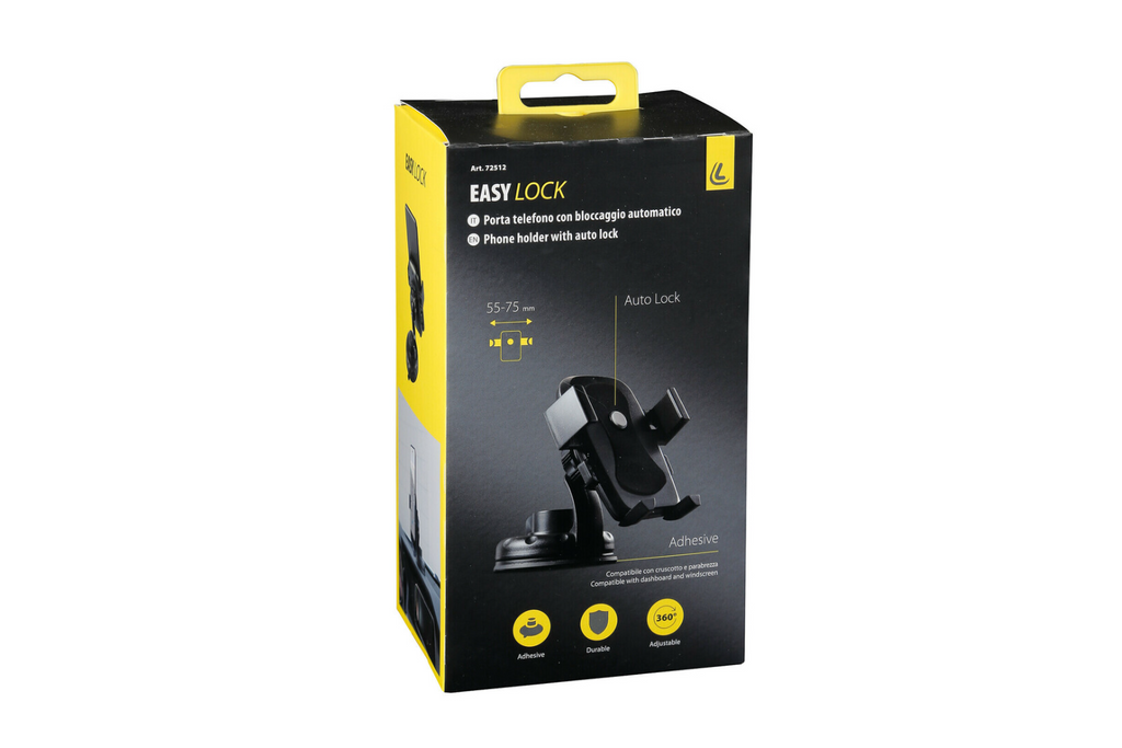 Easy-Lock LAMP telefoonhouder met zuignapbevestiging