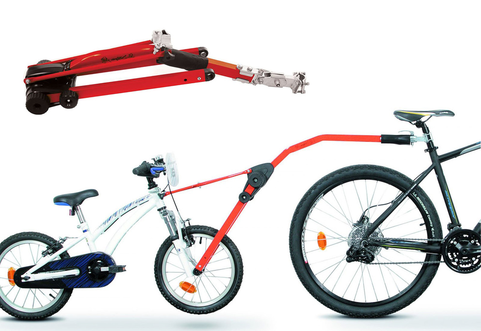 Trail Angel - trekstang voor een kinderfiets (rood)