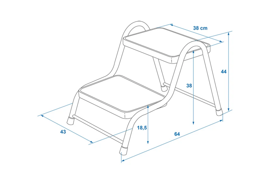 ProPlus 360829V01 tweestaps opstap voor een camperaanhanger van 150 kg