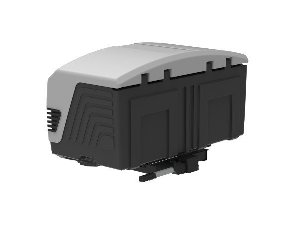 Towbox V3 Grey LED Edition - bagagebox voor montage op de trekhaak